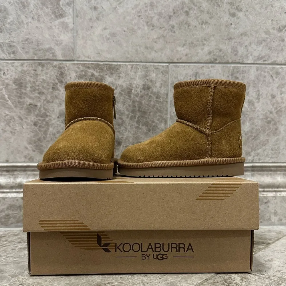 Koolaburra by UGG Koola Chestnut Suede Boots NEW Toddler Girls Size 5